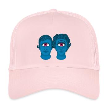CYCLOPS IN LOVE - nice people - Kids’ Trucker Cap - pale pink - Front