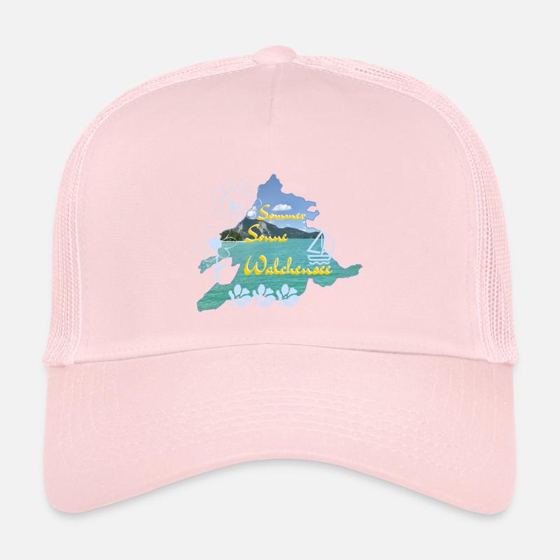 Sommer Sonne Walchensee - Kinder Trucker-Cap - Hellrosa
