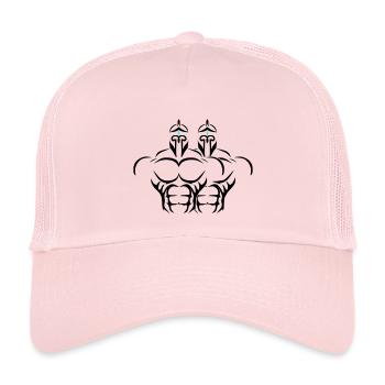 Alpha Twins Deluxe - Kinder Trucker-Cap - Hellrosa - Vorne