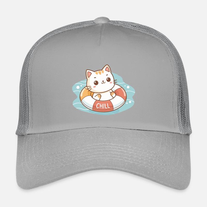 Chat sur Bouée Chill Casquette trucker enfant