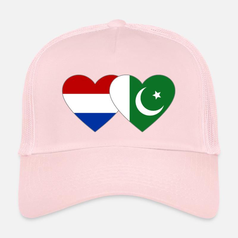 Pays-Bas Pakistan Drapeaux Coeur Casquette trucker enfant