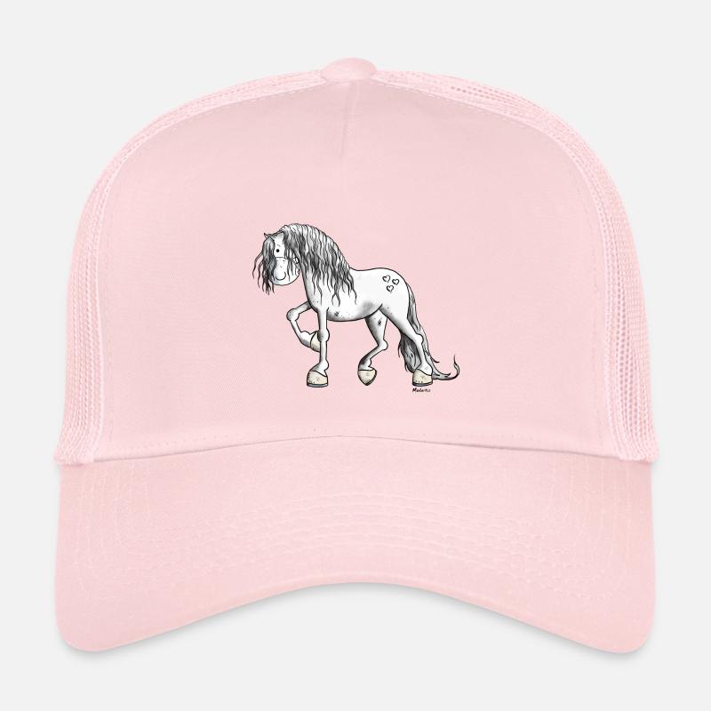 Edles Barockpferd - Kinder Trucker-Cap - Hellrosa