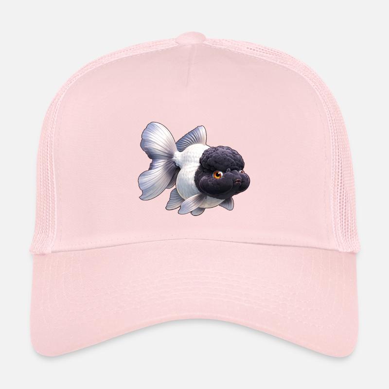 Black & White Oranda High Quality Goldfish Kids’ Trucker Cap