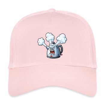 Wütender Wasserkocher Cartoon - Kinder Trucker-Cap - Hellrosa - Vorne