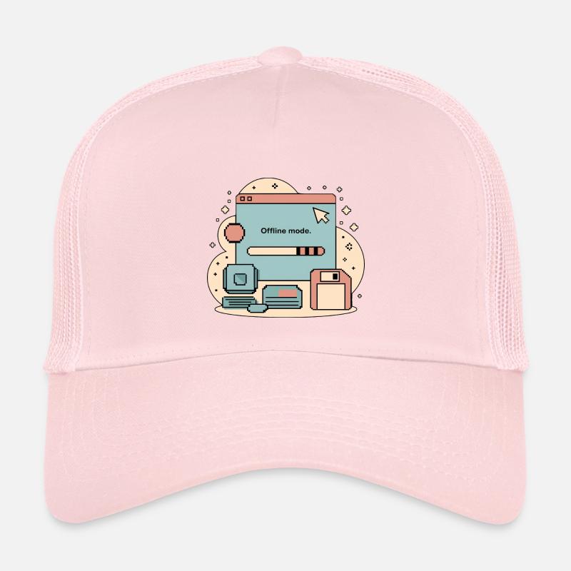 Offline Mode Retro Internet Kinder Trucker-Cap