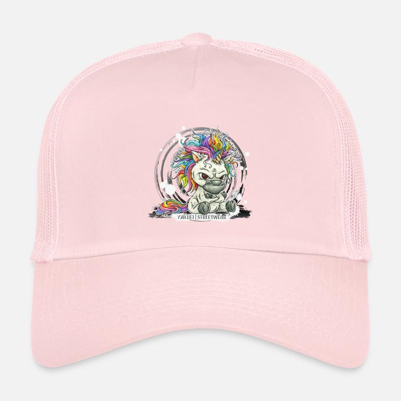 Pre Coffee Mornicorn - Kinder Trucker-Cap - Hellrosa