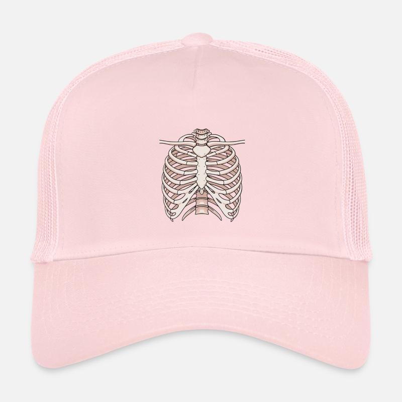Anatomisches Brustbein und Rippenstruktur - Kinder Trucker-Cap - Hellrosa