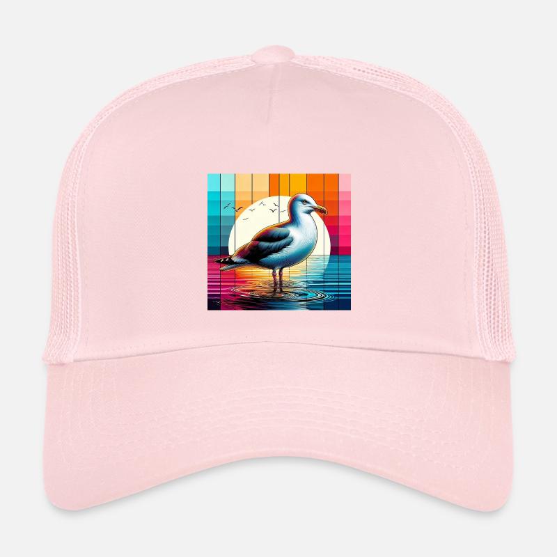 Möwe - Kinder Trucker-Cap - Hellrosa