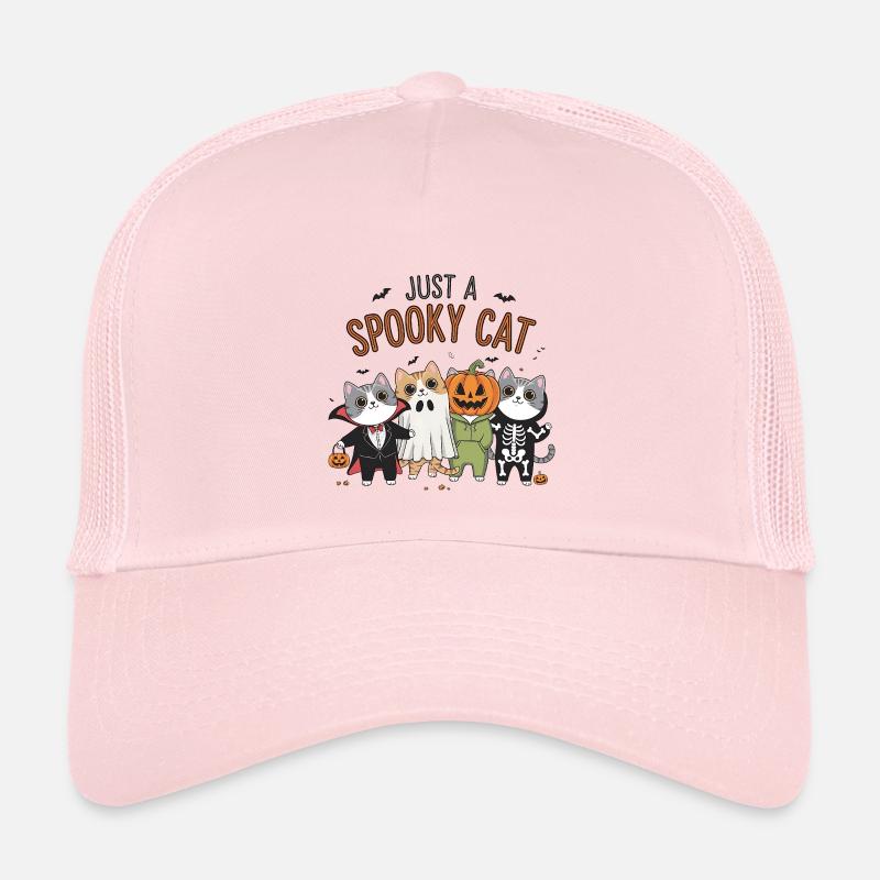Nur eine gruselige Katze - Kinder Trucker-Cap - Hellrosa
