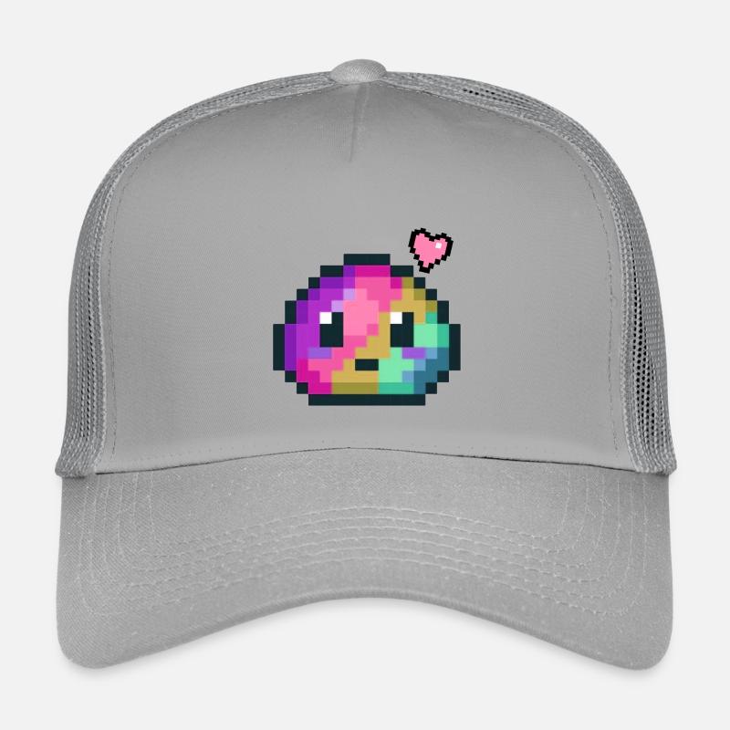 Pixel Farbexplosion Herz 8 Bit Retro Style  Kinder Trucker-Cap