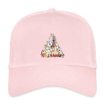 Mega Dog Puppy I Funny Dog Motif I Dog - Kids’ Trucker Cap - pale pink - Front