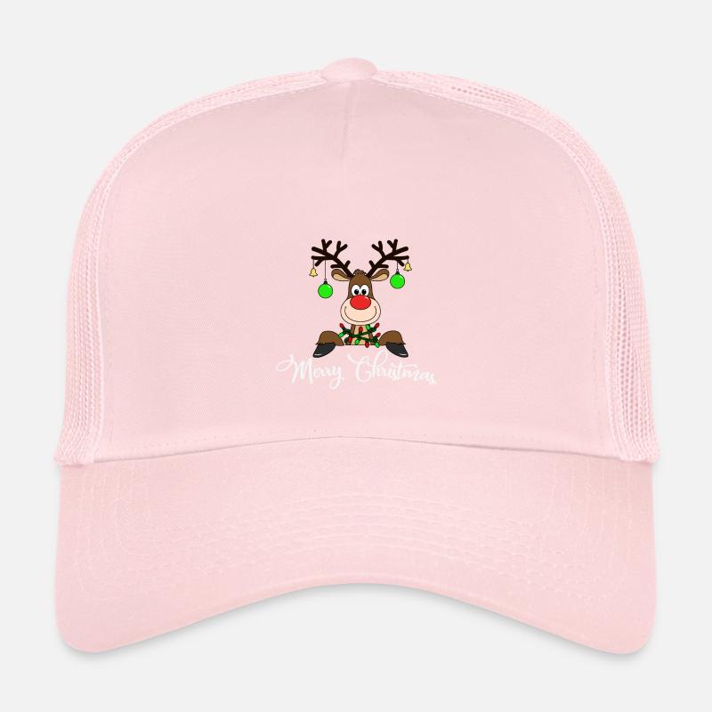 Weihnachten - Kinder Trucker-Cap - Hellrosa