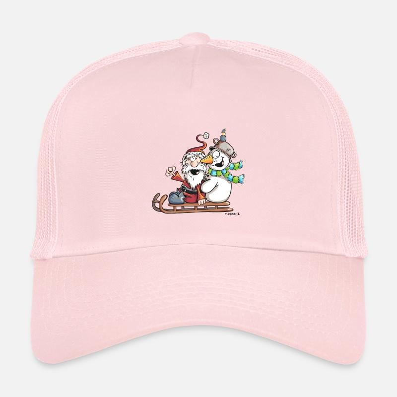 Santa Claus and Snowman - Sledge - Christmas Kids’ Trucker Cap