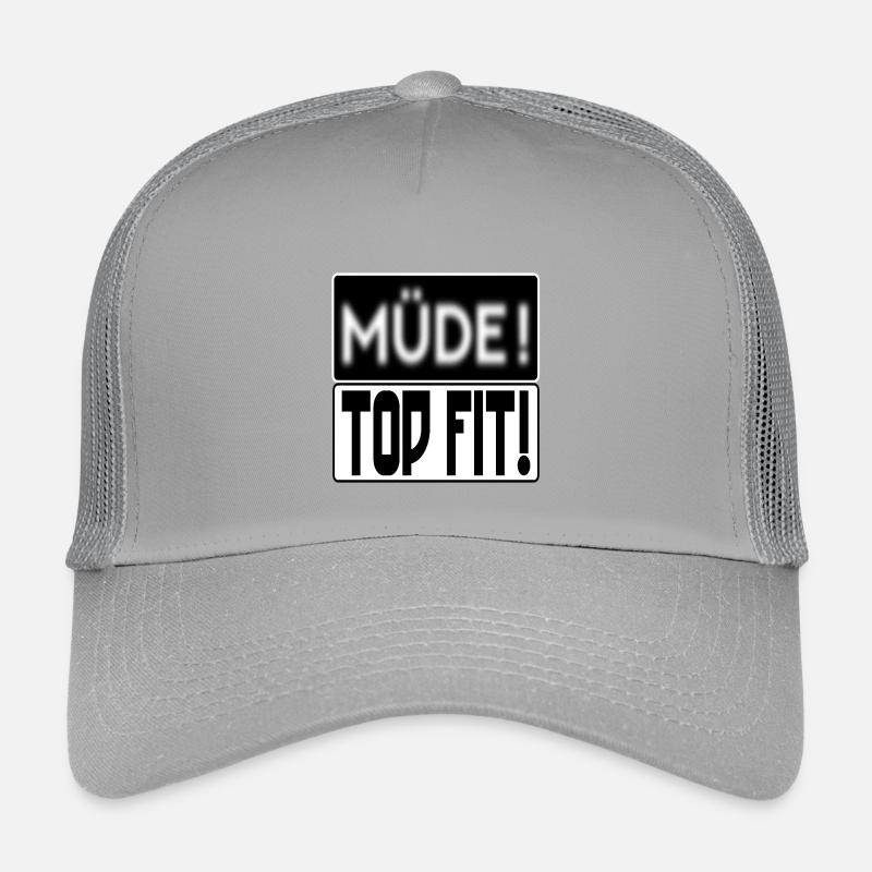 GEMÜTSZUSTAND - MÜDE TOP FIT SPRÜCHE Kinder Trucker-Cap