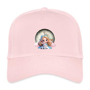Alices Träume - Kinder Trucker-Cap - Hellrosa - Vorne