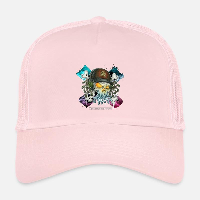 cthulhic Freakhead - Kinder Trucker-Cap - Hellrosa