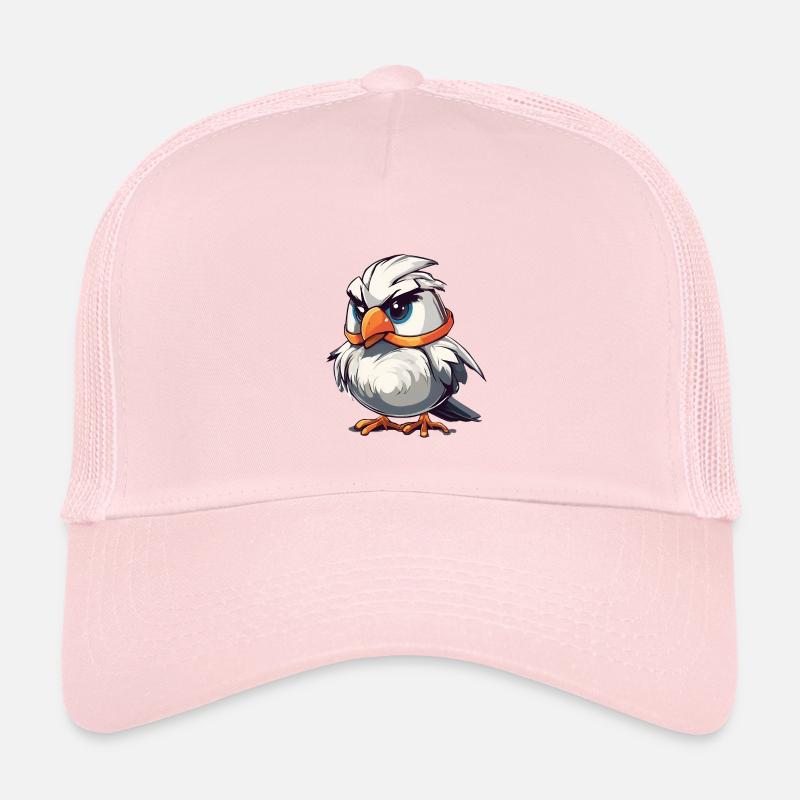 Charming Cartoon Bald Eagle Illustration Kids’ Trucker Cap