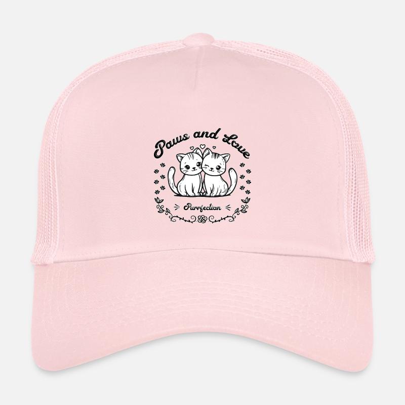 Pfoten & Liebe – Schnurrfekt - Kinder Trucker-Cap - Hellrosa