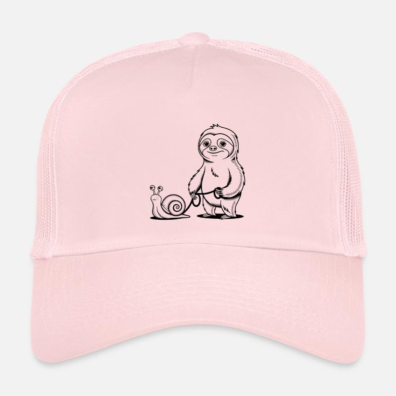 Faultier und Schnecke - Gassi gehen Kinder Trucker-Cap