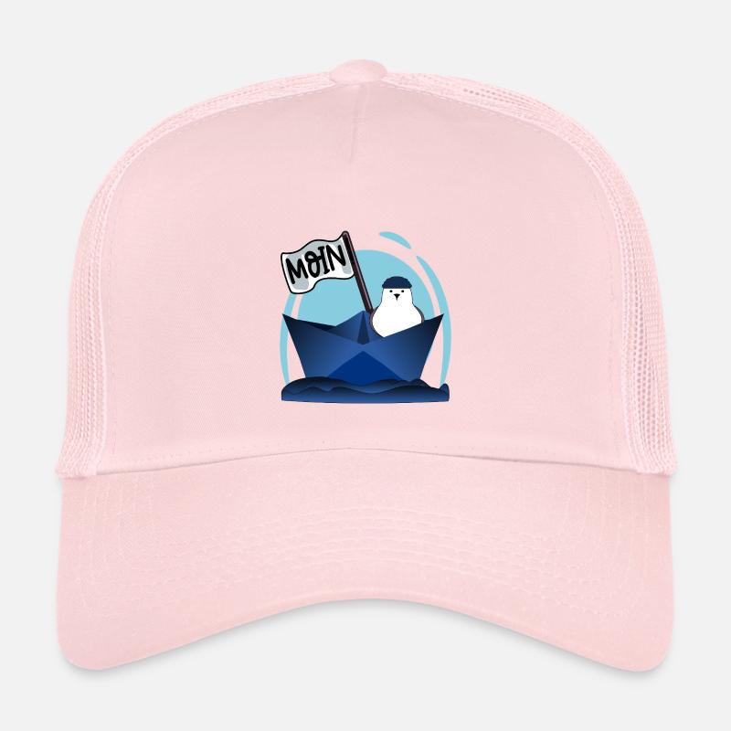PAPIERBOOT MOIN PAPIERSCHIFF MÖWE Kinder Trucker-Cap