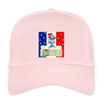 FRANCE I'M COLD SHARKS - Kids’ Trucker Cap - pale pink - Front
