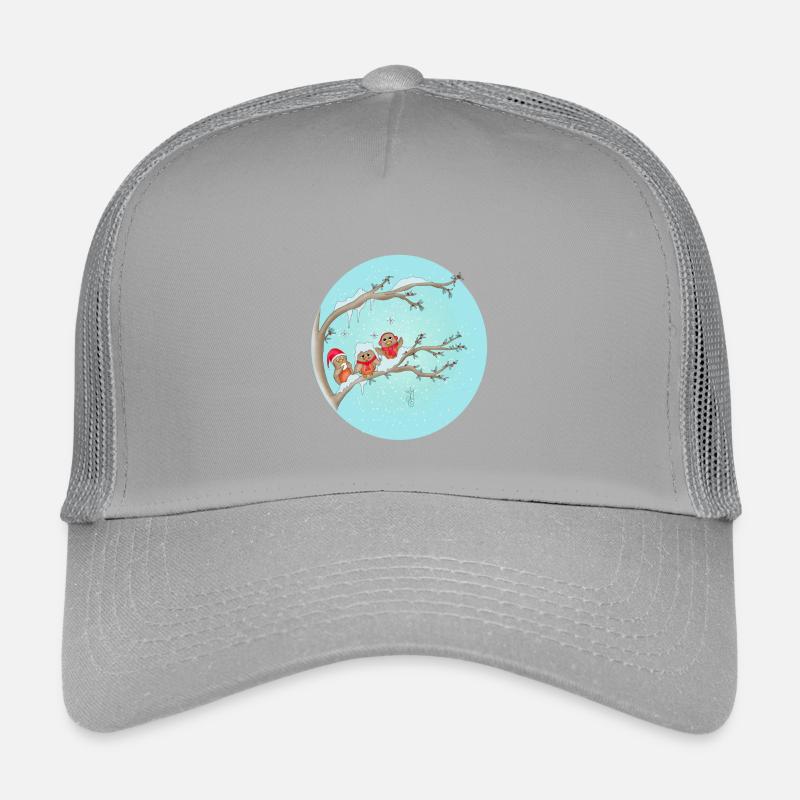 Oiseaux de Noël  Casquette trucker enfant