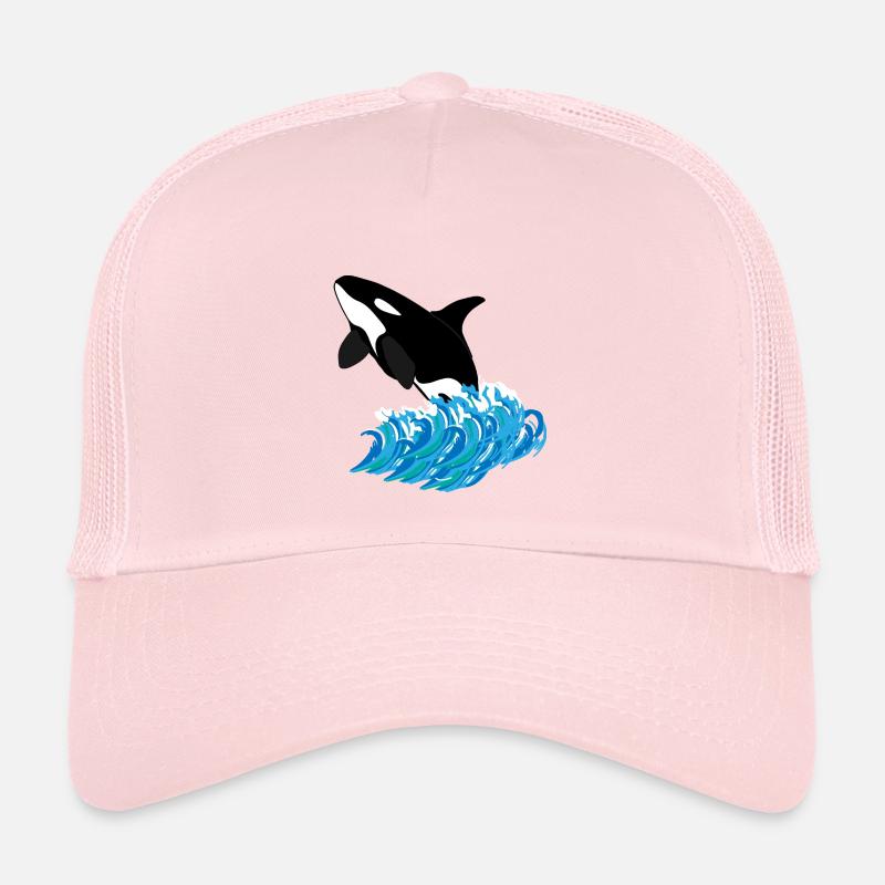 Orca-Druck - Kinder Trucker-Cap - Hellrosa