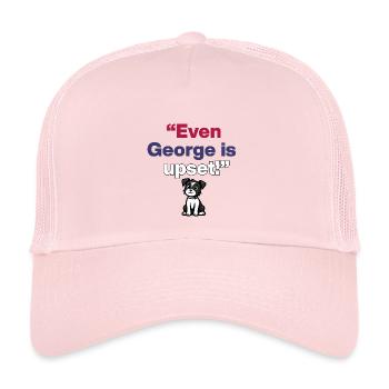 Même George est contrarié, Patriot Dog est frustré - Casquette trucker enfant - rose pâle - Devant