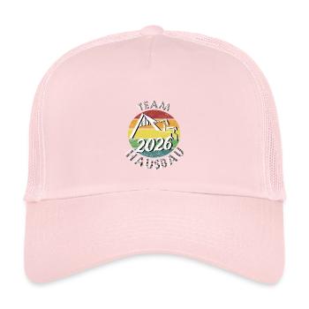 Team Haubau 2026 Builder Builder retro vintage - Kids’ Trucker Cap - pale pink - Front