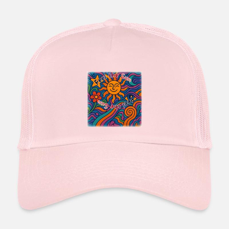 Feel the Sun - Sommer Design - Kinder Trucker-Cap - Hellrosa