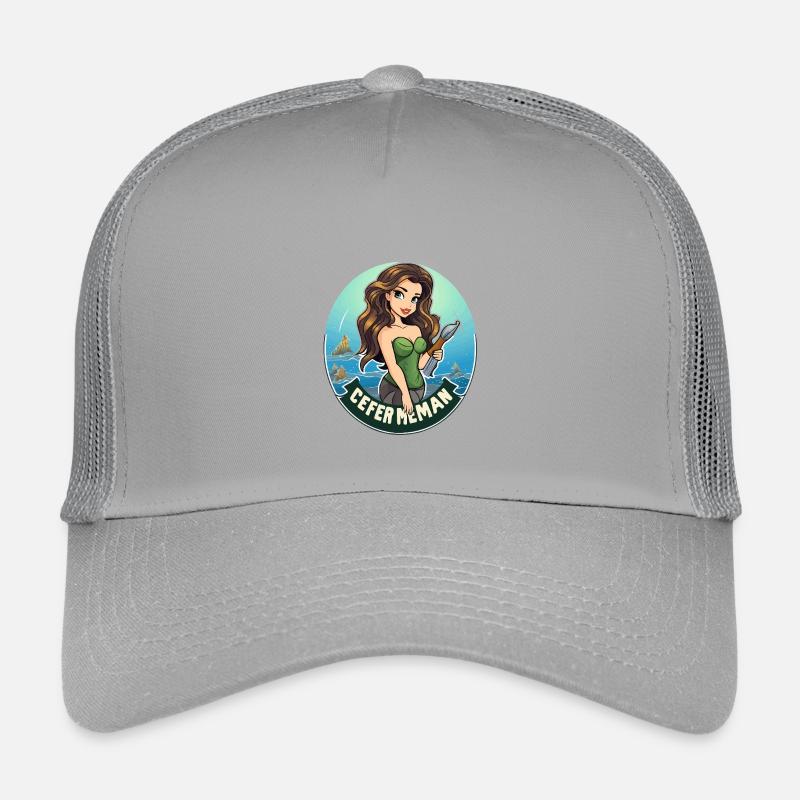 Meeresheldin Badge Motiv Kinder Trucker-Cap
