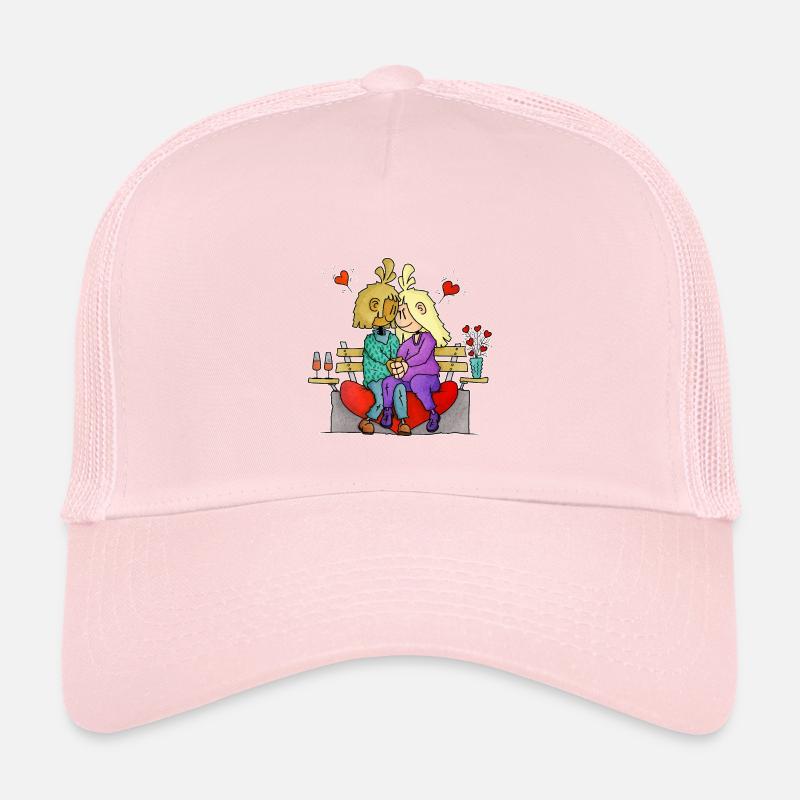 Rona and Ryan - Valentine's Day / - Kids’ Trucker Cap - pale pink