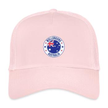 Insigne de Wollongong Australie - Casquette trucker enfant - rose pâle - Devant