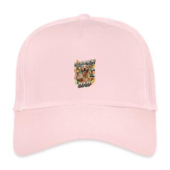 Golden Retriever Dad 90s Retro - Kinder Trucker-Cap - Hellrosa - Vorne