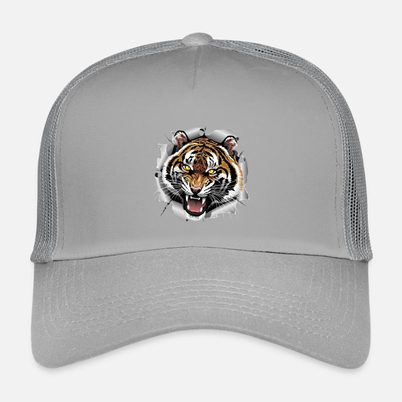 Tiger Roaring Attack Kids’ Trucker Cap