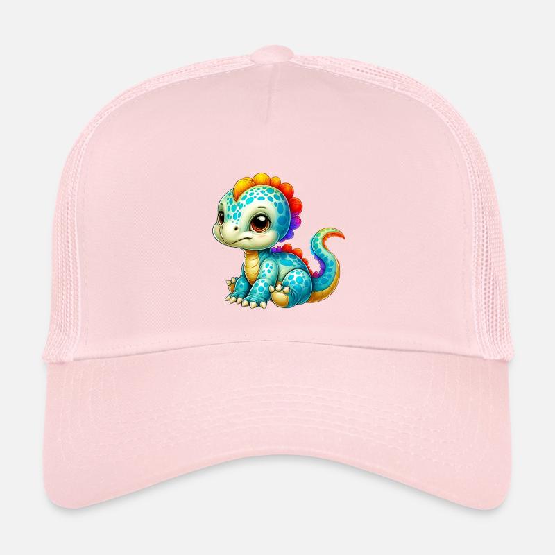 Dinosaurier - Kinder Trucker-Cap - Hellrosa