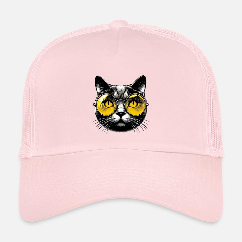 Kater mit Brille Kinder Trucker-Cap
