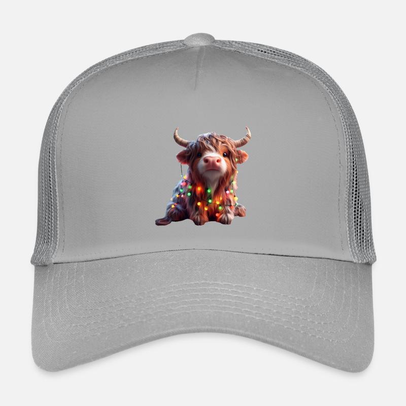 Süße Kuh mit Lichterkette Kinder Trucker-Cap