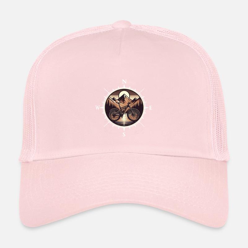 Vélo VTT - Casquette trucker enfant - rose pâle