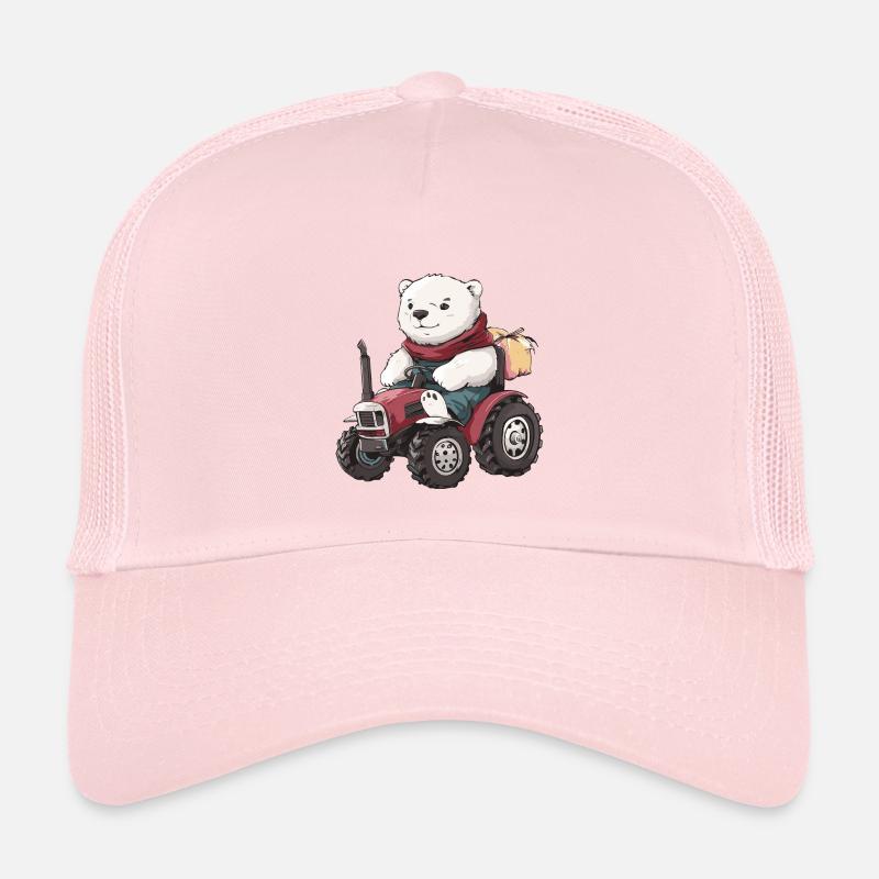 Eisbär Traktor Farmer Kinder Trucker-Cap