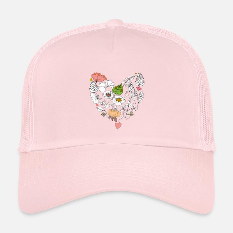 Cœur floral Casquette trucker enfant