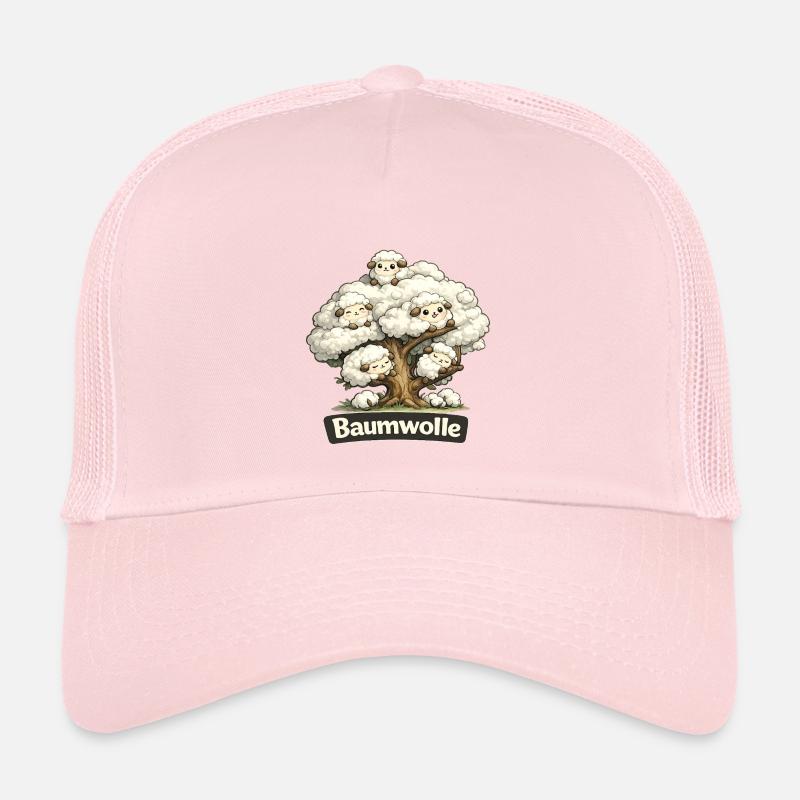 Cotton Sheep on Tree Pun Pun Shirt Kids’ Trucker Cap