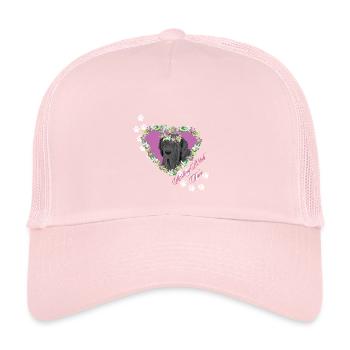 Mastiff napolitain au visage de b !tch au repos - Casquette trucker enfant - rose pâle - Devant