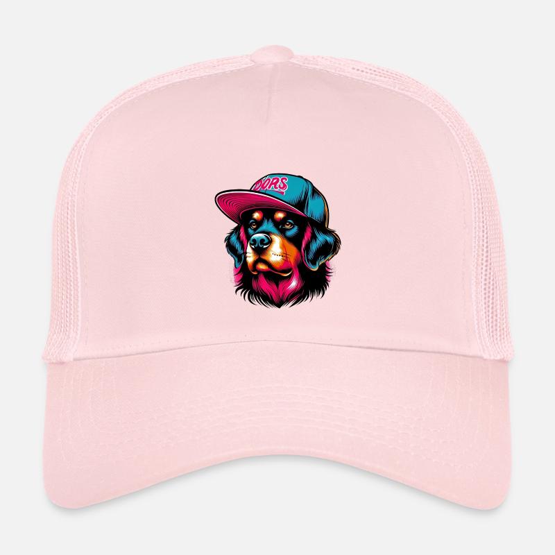 Hund - Kinder Trucker-Cap - Hellrosa