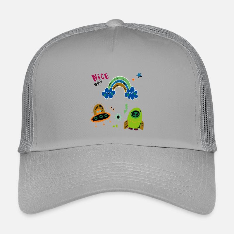 Regenbogen und Ufo  Kinder Trucker-Cap