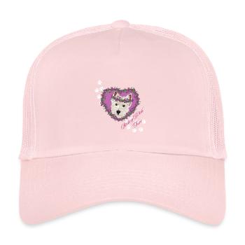 Resting B!tch Face West Highland Terrier - Kids’ Trucker Cap - pale pink - Front