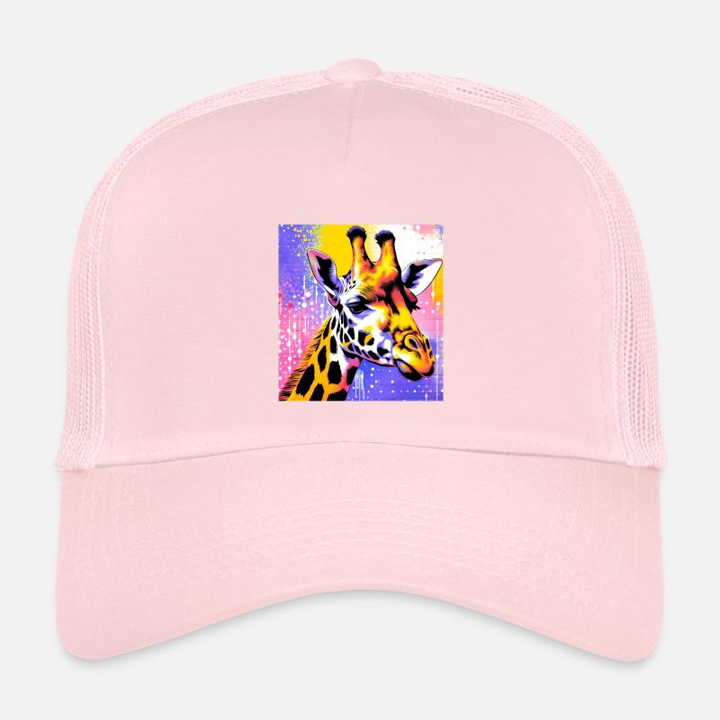 Giraffe - Kinder Trucker-Cap - Hellrosa