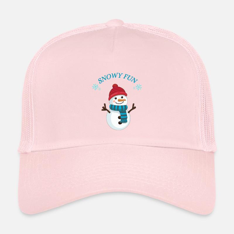 Schneemann Spaß  - Kinder Trucker-Cap - Hellrosa
