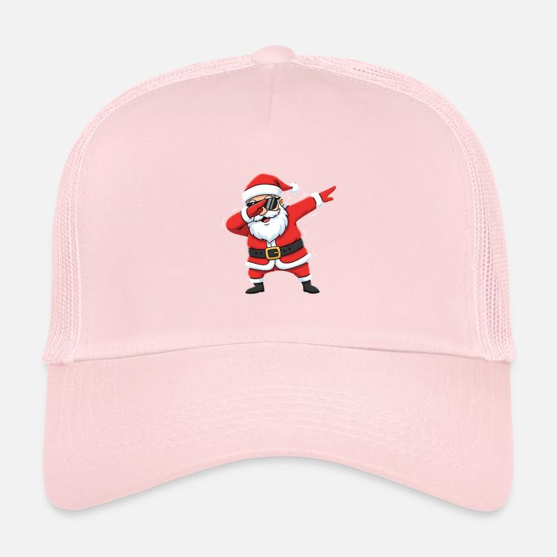 Lustiger Dabbing Weihnachtsmann Dab Santa - Kinder Trucker-Cap - Hellrosa