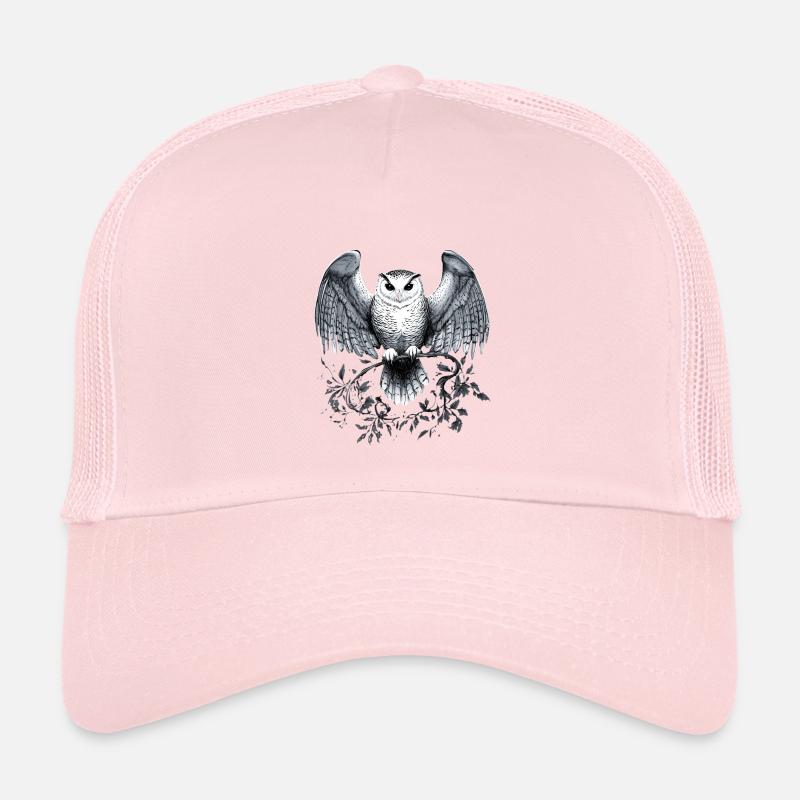 Magische Schneeule - Kinder Trucker-Cap - Hellrosa